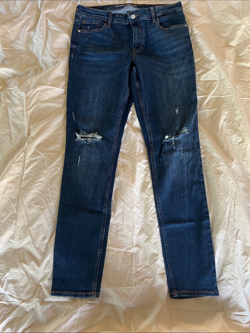 Old Navy - Mid-Rise Rockstar Super Skinny Distressed Women’s Jeans Size 10